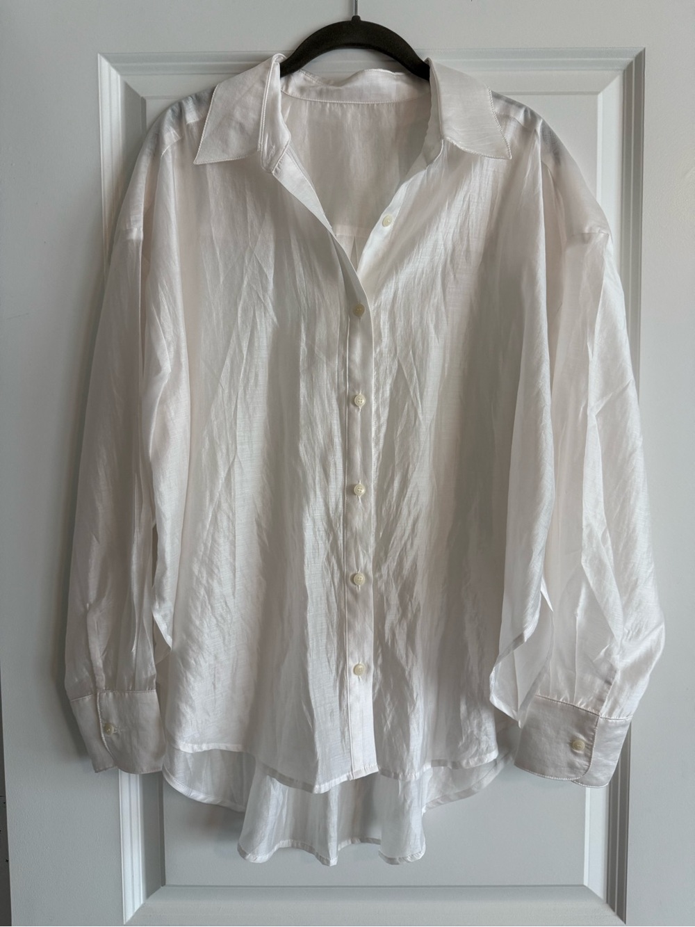 Cupshe White Button-Down Shirt